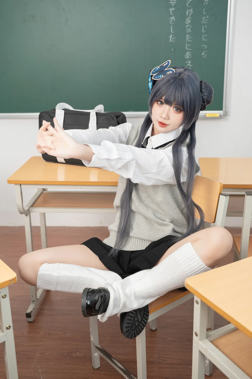 PoppaChan - Kisaki Student(妃咲)[134P,11V-345MB] tg@simisebaisi 【丝足阁】005.webp